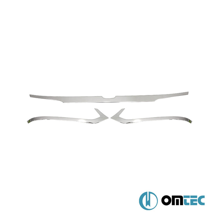 Bagaj Çıtası (Plaka Üstü) 3 Prç. Paslanmaz Çelik (Parlak) - Honda City - SD GN - (2019 - )