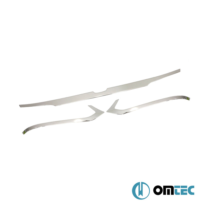 Bagaj Çıtası (Plaka Üstü) 3 Prç. Paslanmaz Çelik (Parlak) - Honda City - SD GN - (2019 - )