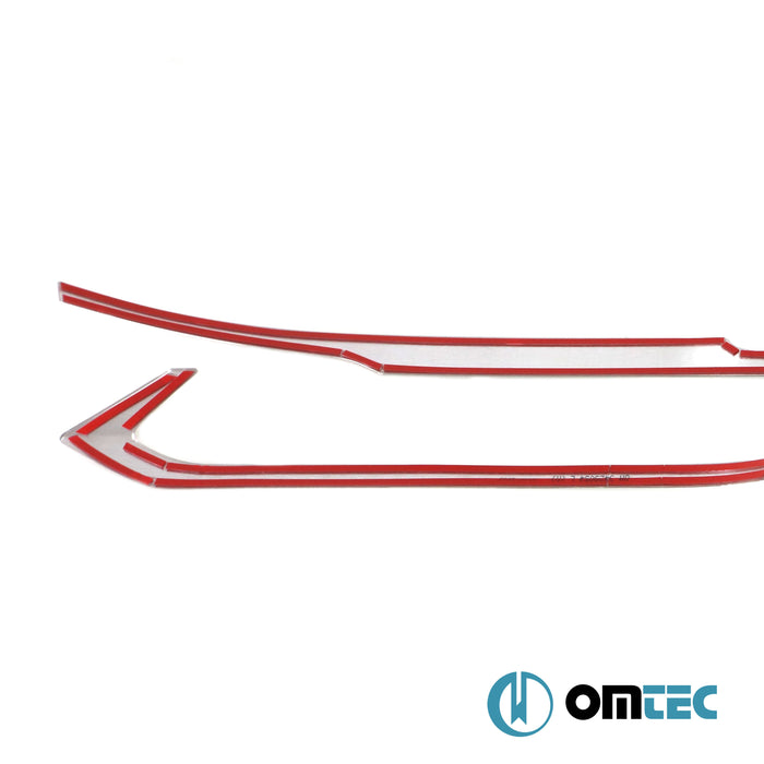 Bagaj Çıtası (Plaka Üstü) 3 Prç. Paslanmaz Çelik (Parlak) - Honda City - SD GN - (2019 - )