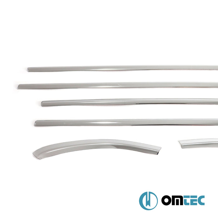 Cam Çıtası 6 Prç. Paslanmaz Çelik (Parlak) - Honda City - SD GN - (2019 - )