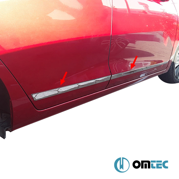 Yan Kapı Çıtası 4 Prç. Paslanmaz Çelik (Parlak) - Honda Jazz - HB 5D GR - (2020 - )