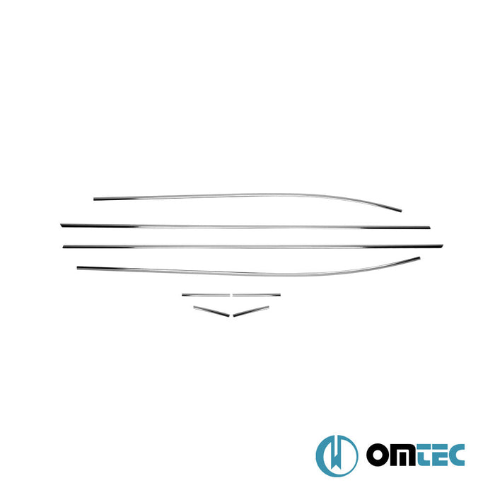 Cam Çıtası 8 Prç. Paslanmaz Çelik (Parlak) - Hyundai İx20 - MPV OJ - (2010 - 2019)