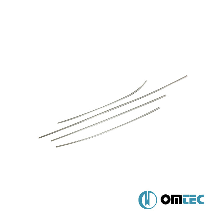 Cam Çıtası 4 Prç. Paslanmaz Çelik - Hyundai Veloster - CP FS - (2011 - 2018)