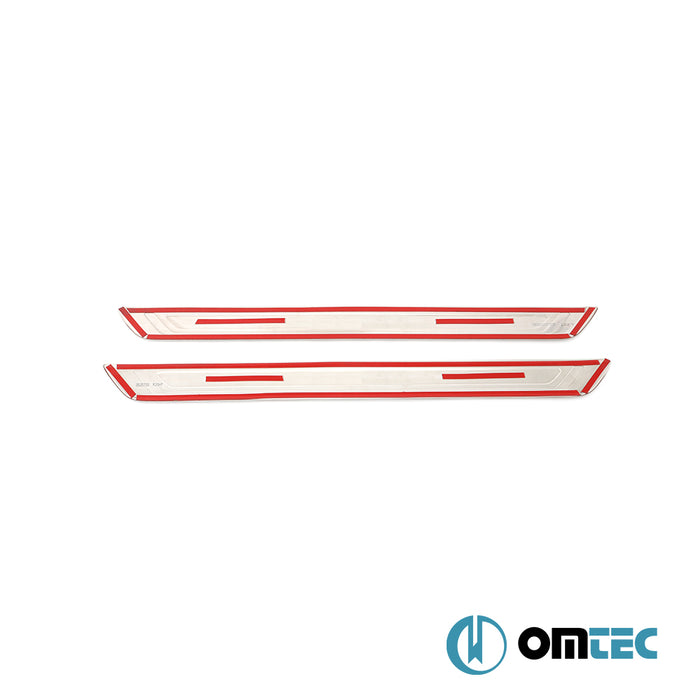 Kapı Eşiği 2 Prç. Paslanmaz Çelik - Kia Cee'D - HB 5D JD - (2012 - 2018)