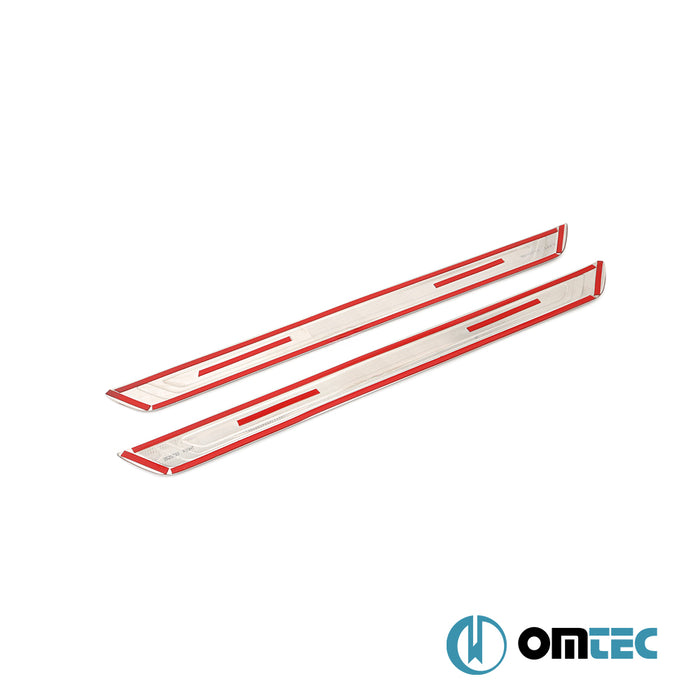 Kapı Eşiği 2 Prç. Paslanmaz Çelik - Kia Cee'D - HB 5D JD - (2012 - 2018)