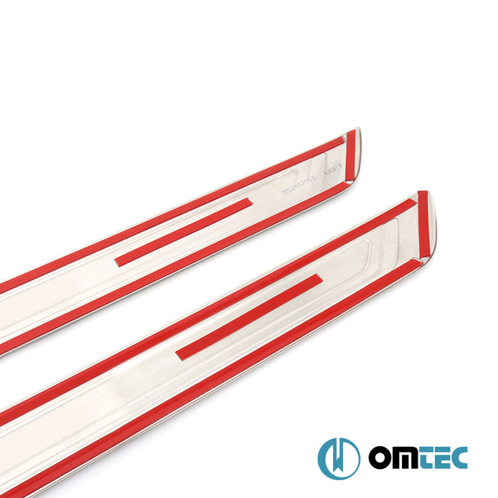 Kapı Eşiği 2 Prç. Paslanmaz Çelik - Kia Cee'D - HB 5D JD - (2012 - 2018)