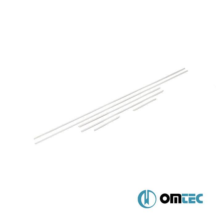 Cam Çıtası 6 Prç Paslanmaz Çelik - Kia Rio - HB 5D UB - (2011 - 2017)