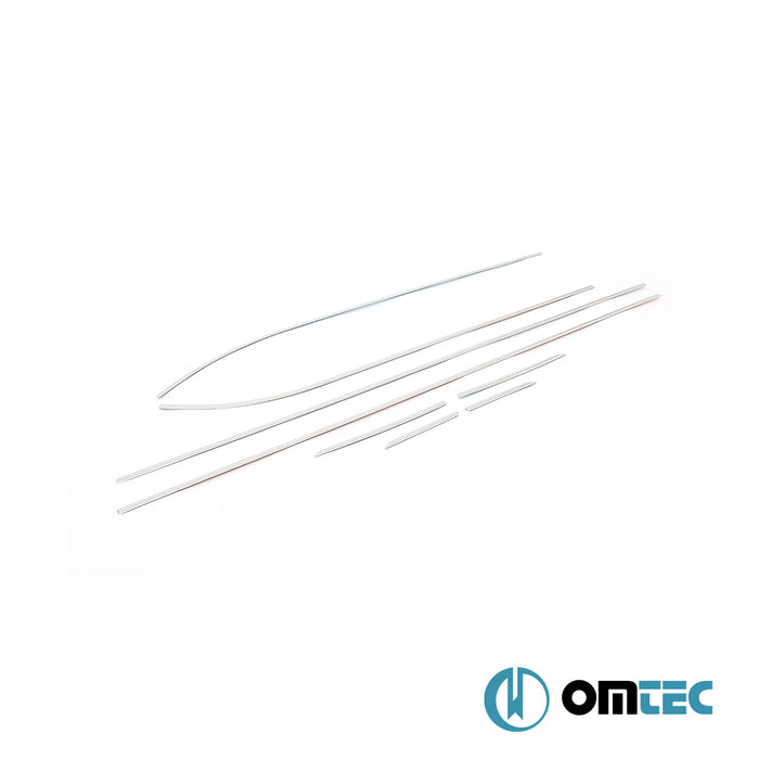 Cam Çıtası 8 Prç. Paslanmaz Çelik - Seat Leon - HB 5D 5F - (2012 - 2019)