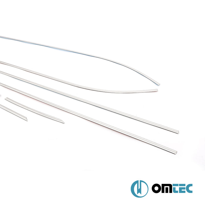 Cam Çıtası 8 Prç. Paslanmaz Çelik - Seat Leon - HB 5D 5F - (2012 - 2019)