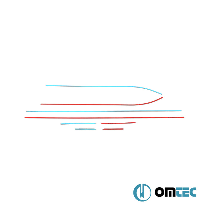 Cam Çıtası 8 Prç. Paslanmaz Çelik - Seat Leon - HB 5D 5F - (2012 - 2019)