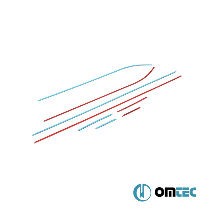 Cam Çıtası 8 Prç. Paslanmaz Çelik - Seat Leon - HB 5D 5F - (2012 - 2019)