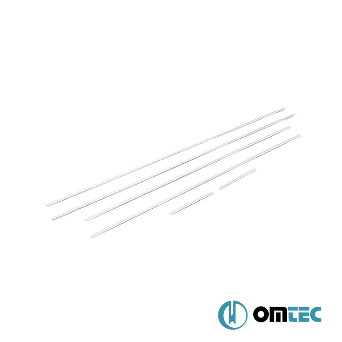 Cam Çıtası 6 Prç. Paslanmaz Çelik - Subaru Forester - SUV SJ - (2013 - 2019)