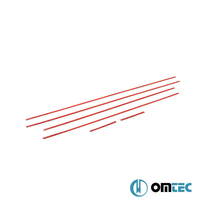 Cam Çıtası 6 Prç. Paslanmaz Çelik - Subaru Forester - SUV SJ - (2013 - 2019)