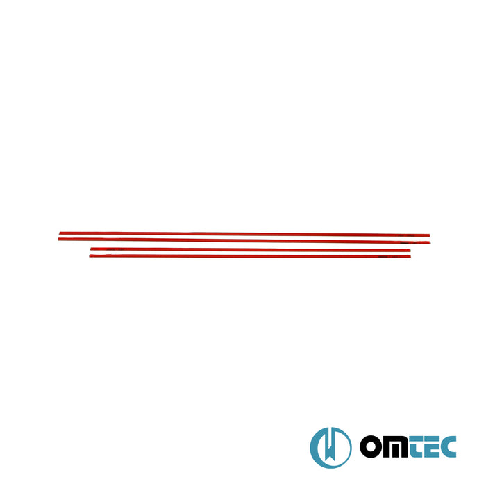 Cam Çıtası 4 Prç. Paslanmaz Çelik - Suzuki Sx4 S - Cross - SUV JY - (2013 - 2021)