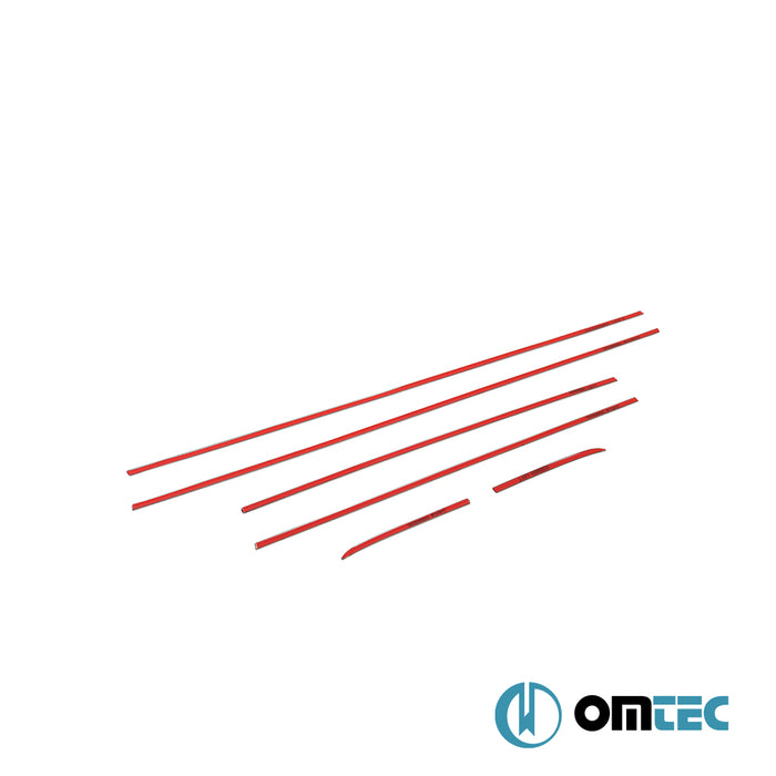 Cam Çıtası 6 Prç. Paslanmaz Çelik - Suzuki Celerio - HB 5D FE - (2014 - )