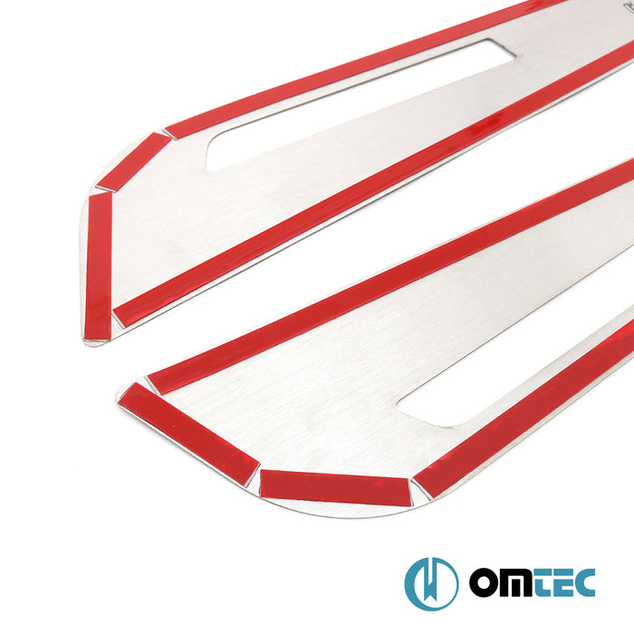 Kapı Eşiği 2 Prç. Paslanmaz Çelik - Volkswagen T6 Transporter - VAN T6 - (2015 - 2024)