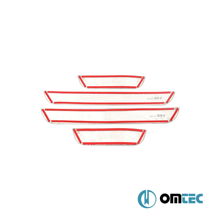 Line Kapı Eşiği 4 Prç. Paslanmaz Çelik - Kia Cee'D - HB 5D ED - (2006 - 2012)