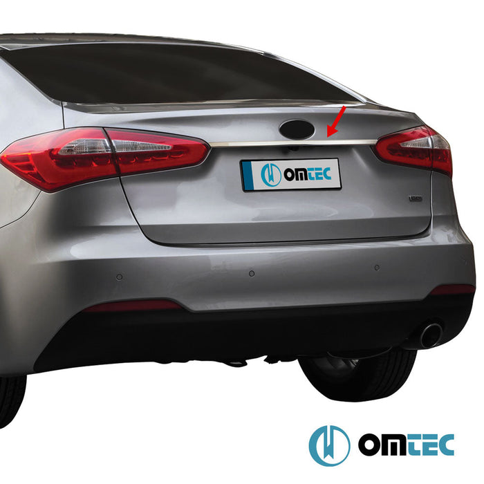 Bagaj Çıtası (Plaka Üstü) Paslanmaz Çelik (Parlak) - Kia Cerato - SD YD - (2012 - 2018)