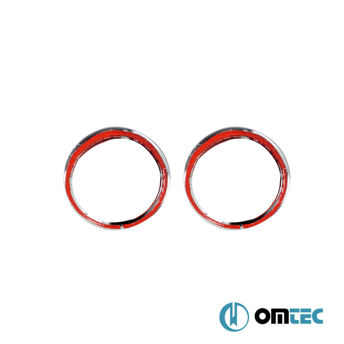 Sis Farı Cercevesi 2 Prç. P.Çelik Kaplama - Kia Sorento - SUV XM PRE - FL - (2009 - 2013)