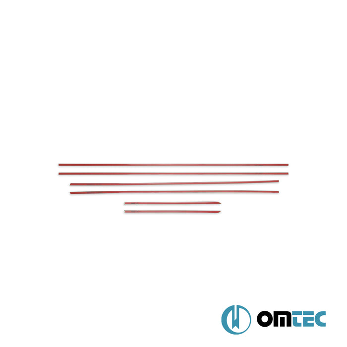 Cam Çıtası 6 Prç. Paslanmaz Çelik - Kia Sorento - SUV XM PRE - FL - (2009 - 2013)