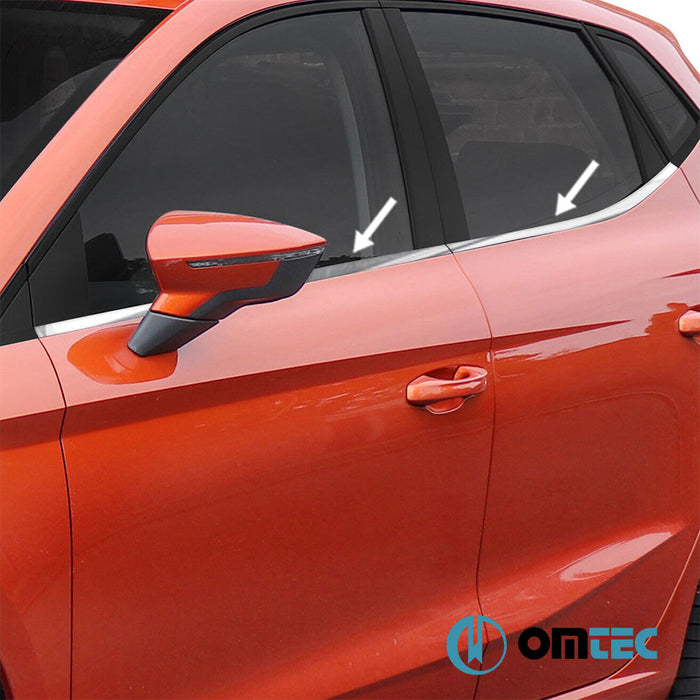 Cam Çıtası 4 Prç. Paslanmaz Çelik (Parlak) - Hyundai İx20 - MPV OJ - (2010 - 2019)