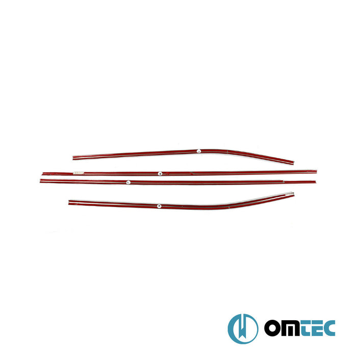 Cam Çıtası 4 Prç. Paslanmaz Çelik (Parlak) - Hyundai İx20 - MPV OJ - (2010 - 2019)