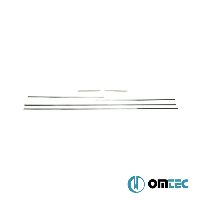 Cam Çıtası 6 Prç. Paslanmaz Çelik (Parlak) - Kia Rio - HB 5D UB - (2011 - 2017)