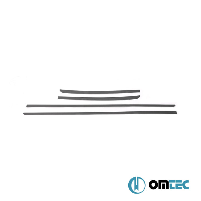 Yan Kapı Çıtası 4 Prç. Paslanmaz Çelik (Siyah - Taşlı) - Kia Ceed - HB 5D CD - (2018 - )