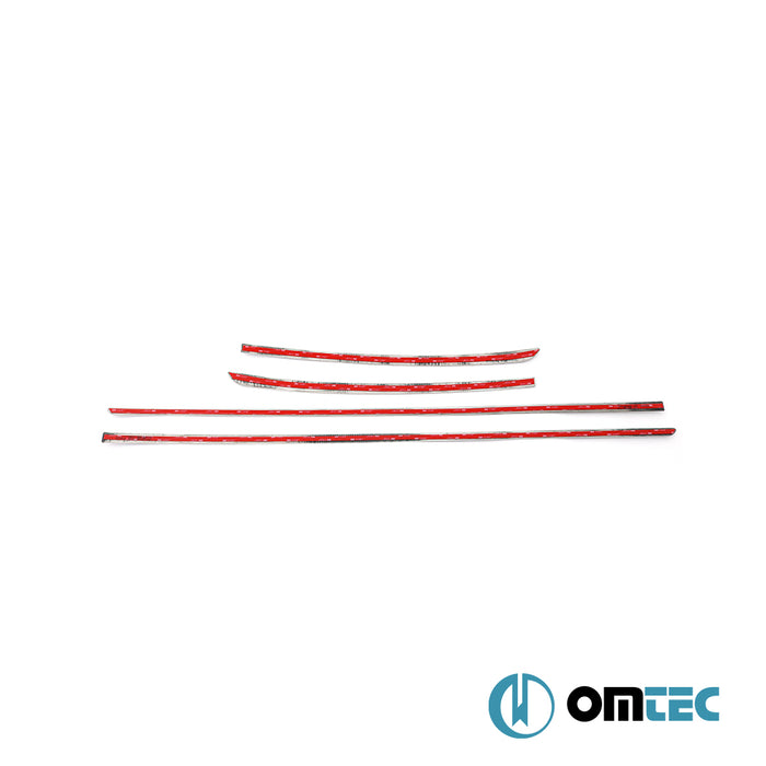 Yan Kapı Çıtası 4 Prç. Paslanmaz Çelik (Siyah - Taşlı) - Kia Ceed - HB 5D CD - (2018 - )