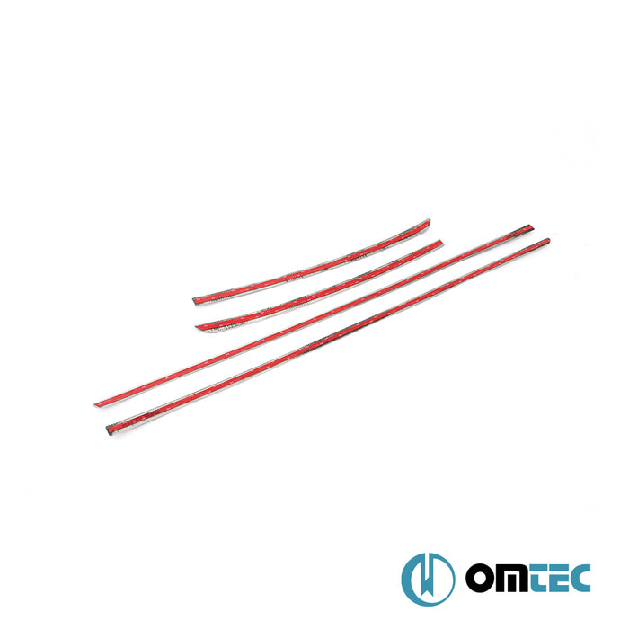 Yan Kapı Çıtası 4 Prç. Paslanmaz Çelik (Siyah - Taşlı) - Kia Ceed - HB 5D CD - (2018 - )