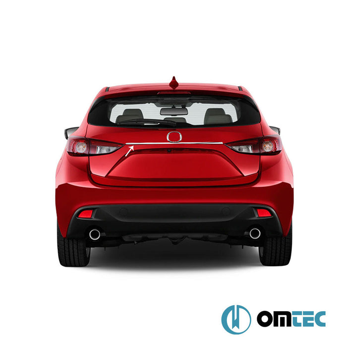 Bagaj Çıtası (Plaka Üstü) Paslanmaz Çelik (Parlak) - Mazda 3 - SD BM(PRE - FL)/BN(FL) - (2013 - 2019)