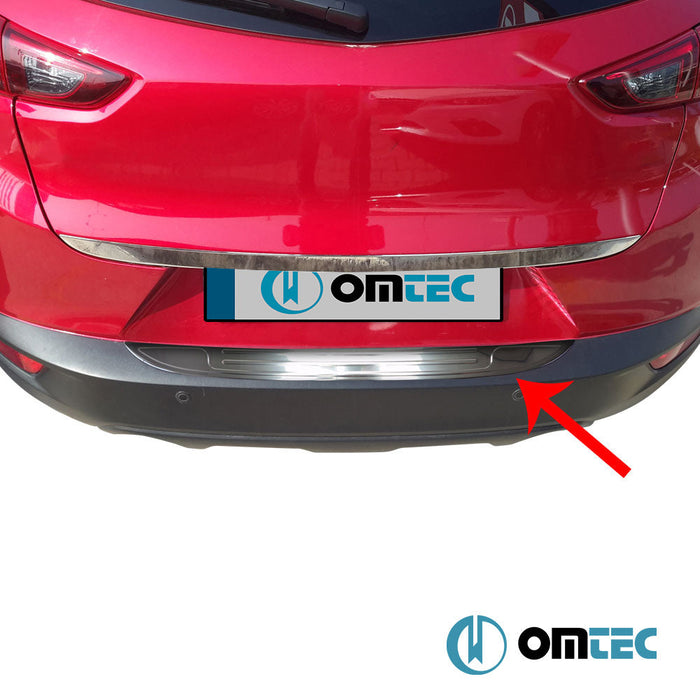 Arka Tampon Eşiği Paslanmaz Çelik (Siyah) - Mazda Cx - 3 - SUV DK - (2015 - )