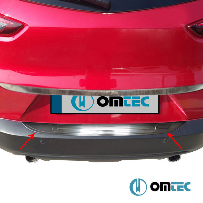 Arka Tampon Eşiği Paslanmaz Çelik (Taşlı) - Mazda Cx - 3 - SUV DK - (2015 - )