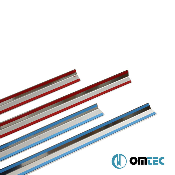 Cam Çıtası 4 Prç. Paslanmaz Çelik (Parlak) - Mercedes - Benz M - Class - SUV W163 - (1997 - 2005)