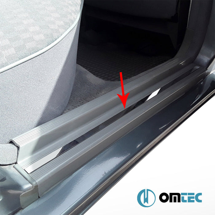 Kapı Eşiği Dekor Çıtası 4 Prç. Paslanmaz Çelik - Mercedes - Benz 190 - SD W201 - (1982 - 1993)