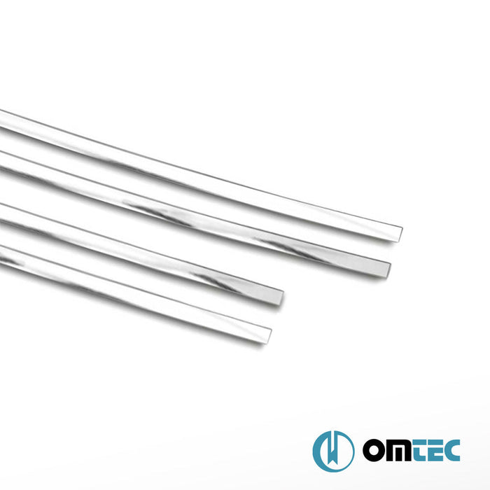 Kapı Eşiği Dekor Çıtası 4 Prç. Paslanmaz Çelik - Mercedes - Benz 190 - SD W201 - (1982 - 1993)