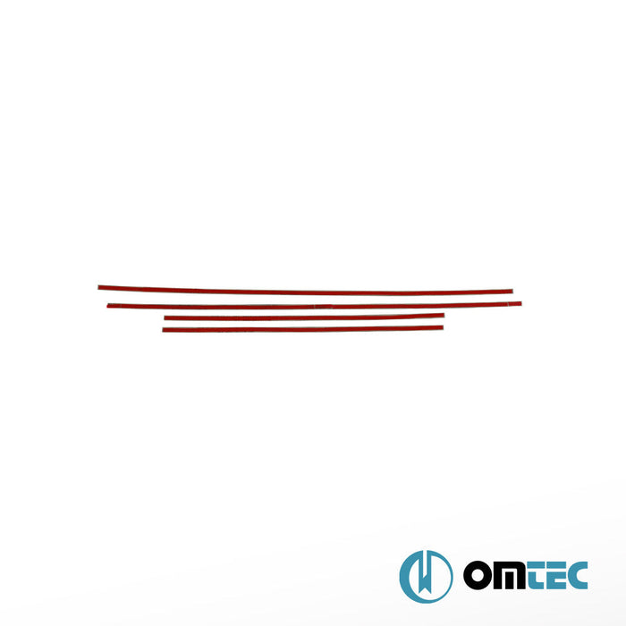 Kapı Eşiği Dekor Çıtası 4 Prç. Paslanmaz Çelik - Mercedes - Benz 190 - SD W201 - (1982 - 1993)