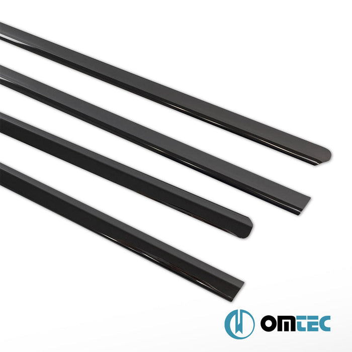 Cam Çıtası 4 Prç. Paslanmaz Çelik (Siyah) - Mercedes - Benz M - Class - SUV W164 - (2006 - 2011)