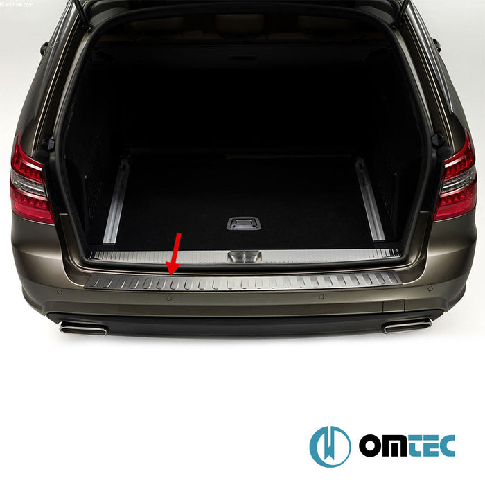 Arka Tampon Eşiği Paslanmaz Çelik (Taşlı) - Mercedes - Benz E - Class - SW S212 PRE - FL - (2010 - 2013)