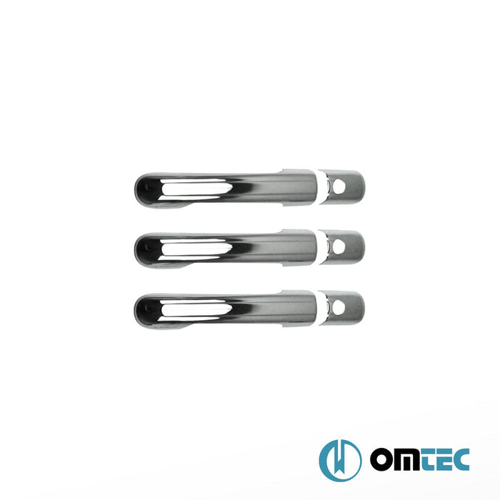 Kapı Kolu 3 Kapı 6 Prç. (H3) Paslanmaz Çelik (Parlak) - Mercedes - Benz Vito - VAN W638 - (1996 - 2003)