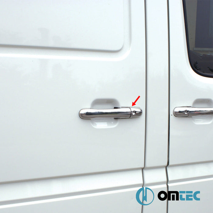 Kapı Kolu 3 Kapı 6 Prç. (H3) Paslanmaz Çelik (Parlak) - Mercedes - Benz Vito - VAN W638 - (1996 - 2003)