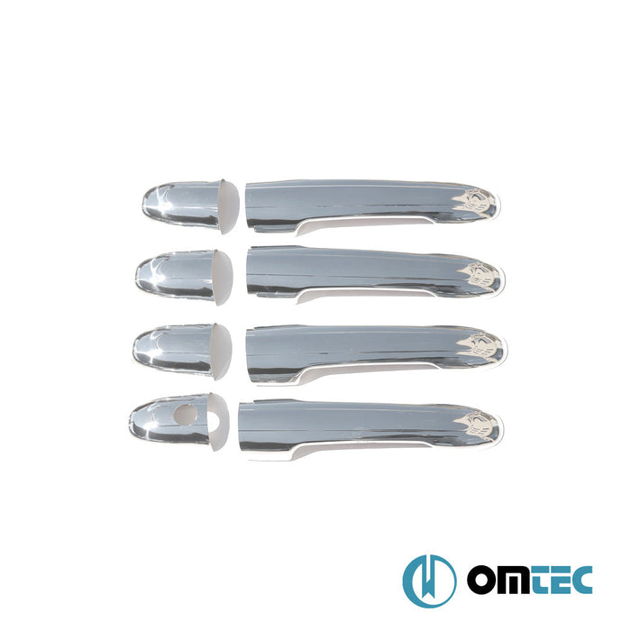 Kapı Kolu 4 Kapı 8 Prç. (H1) Paslanmaz Çelik (Parlak) - Mercedes - Benz Vito - VAN W639 - (2003 - 2014)