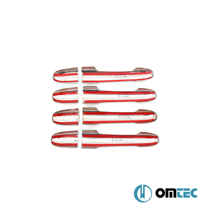 Kapı Kolu 4 Kapı (+ Kare Delik) Paslanmaz Çelik - Mercedes - Benz Vito - VAN W639 - (2003 - 2014)