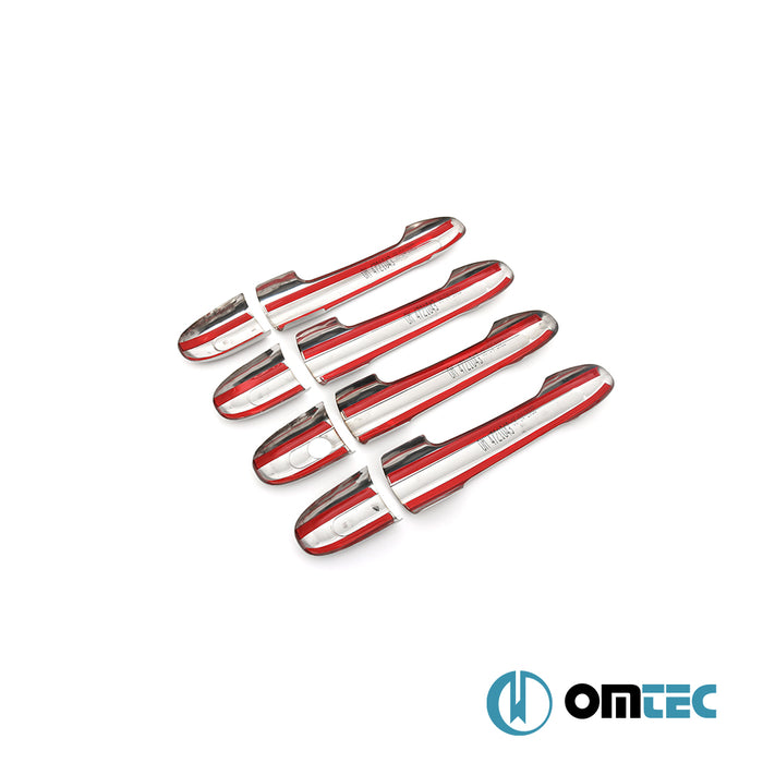 Kapı Kolu 4 Kapı (+ Kare Delik) Paslanmaz Çelik - Mercedes - Benz Vito - VAN W639 - (2003 - 2014)