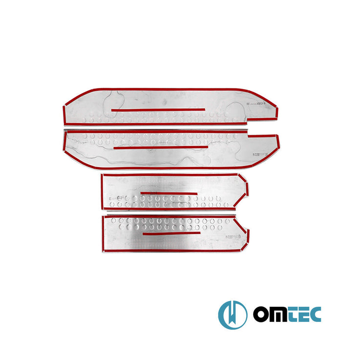 Norm Kapı Eşiği 4 Prç. Paslanmaz Çelik (Taşlı) - Mercedes - Benz Viano - VAN W639 PRE - FL - (2003 - 2010)