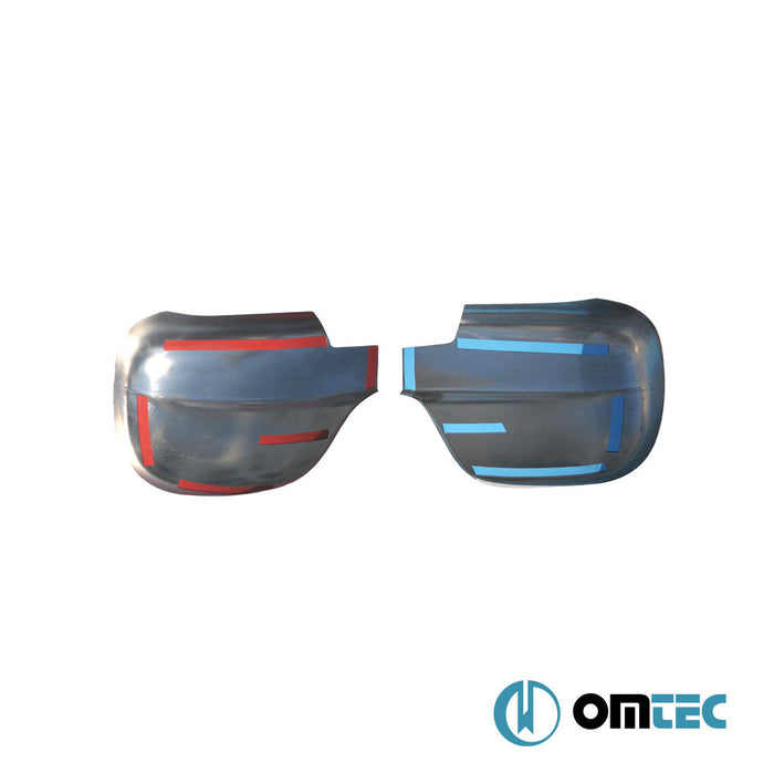 Ayna Kapağı 2 Prç. Paslanmaz Çelik (Parlak) - Mercedes - Benz Vito - VAN W639 PRE - FL - (2003 - 2010)