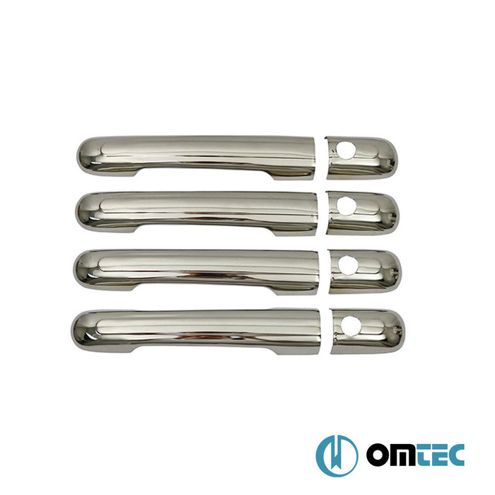 Kapı Kolu 4 Kapı 8 Prç. (H4) Paslanmaz Çelik (Parlak) - Volkswagen Volt - VAN 2D - (1998 - 2006)