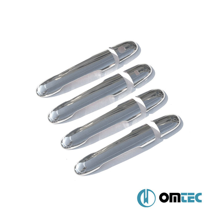 Kapı Kolu 4 Kapı 8 Prç. (H1) Paslanmaz Çelik (Parlak) (Keyless) - Mercedes - Benz Viano - VAN W639 - (2003 - 2014)