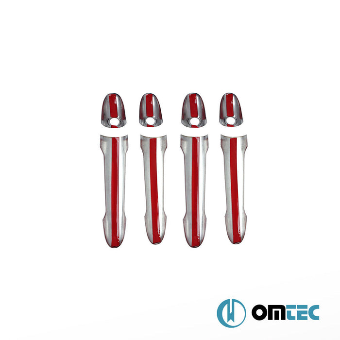 Kapı Kolu 4 Kapı 8 Prç. (H3) Paslanmaz Çelik (Parlak) - Mercedes - Benz Sprinter - VAN W906 - (2006 - 2018)