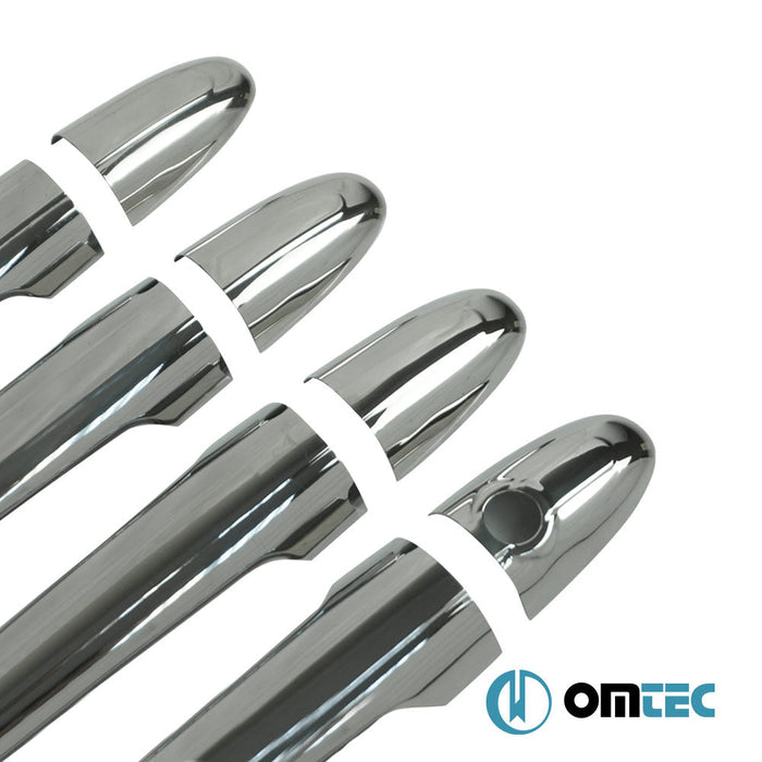 Kapı Kolu 4 Kapı 8 Prç. (H1) Paslanmaz Çelik (Parlak) - Volkswagen Crafter - VAN 2E - (2006 - 2017)